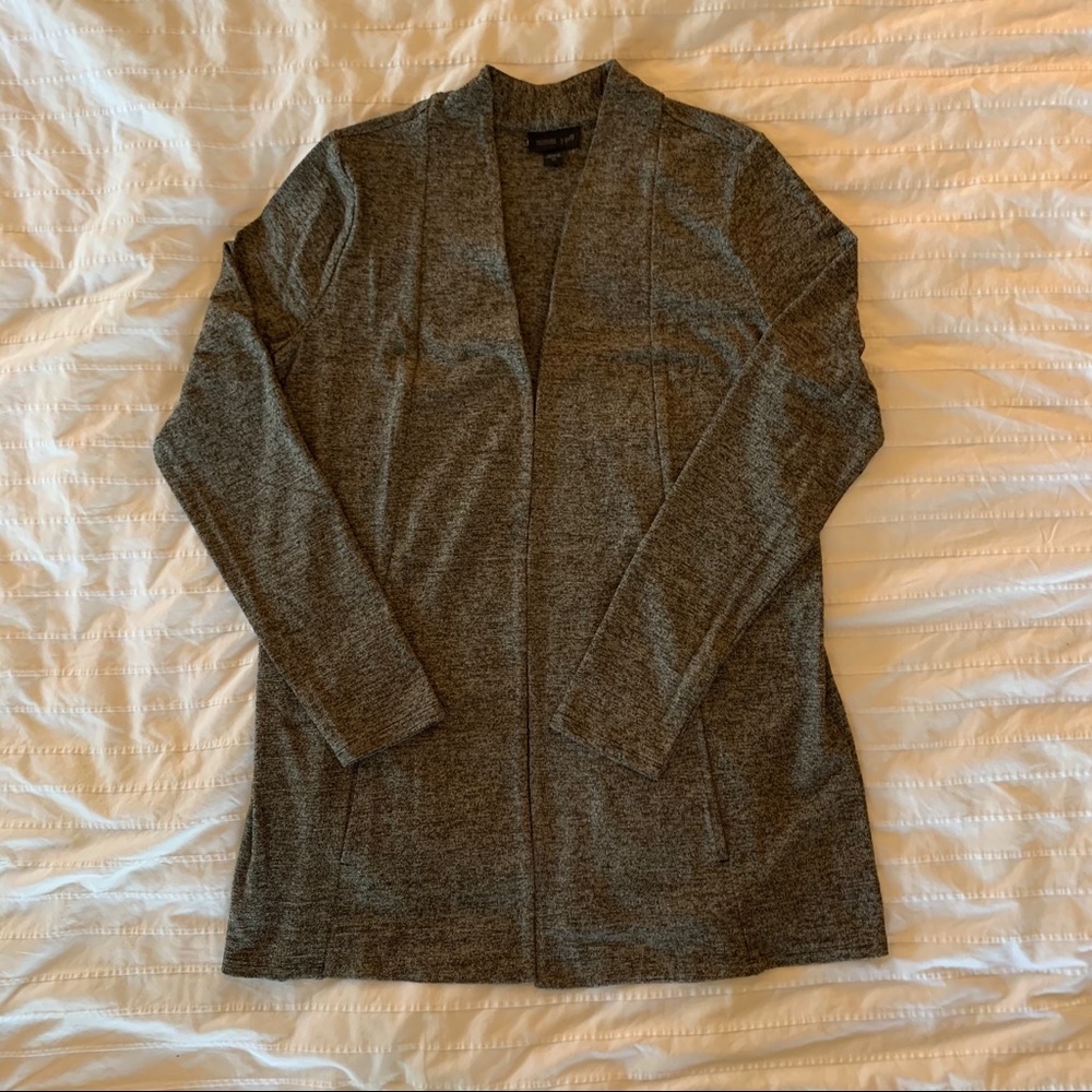 JJill XS Wearever Cardigan- black and brown